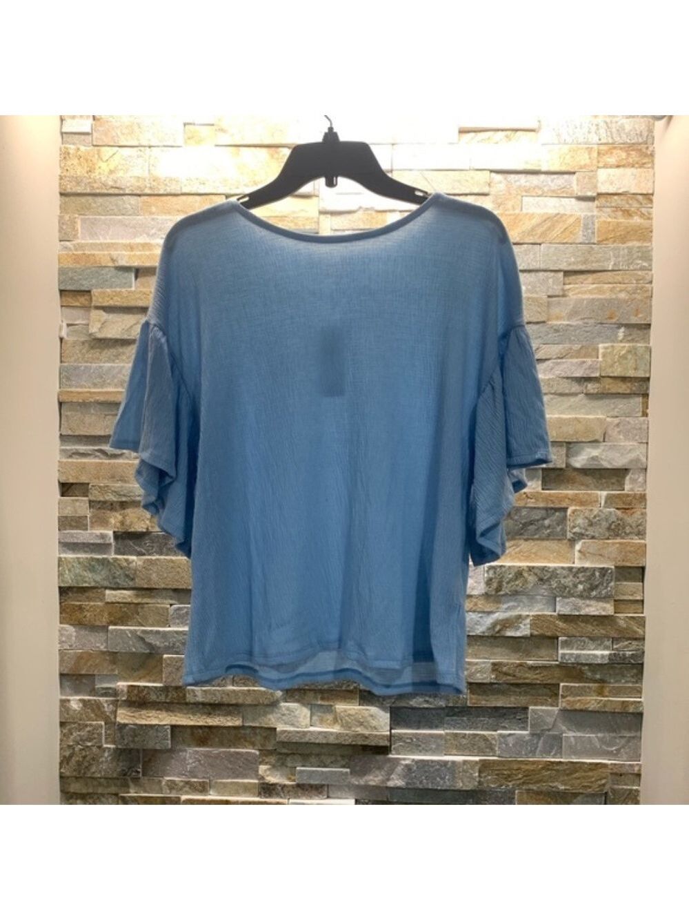Ten Sixty Sherman Ruffle Sleeve Tee - Picture 3 of 6
